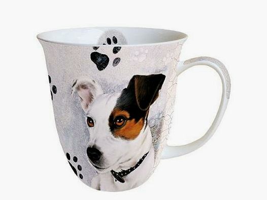 Lovergreen Kunst des Tisches Motiv Set mit 2 Tassen Jack Russell