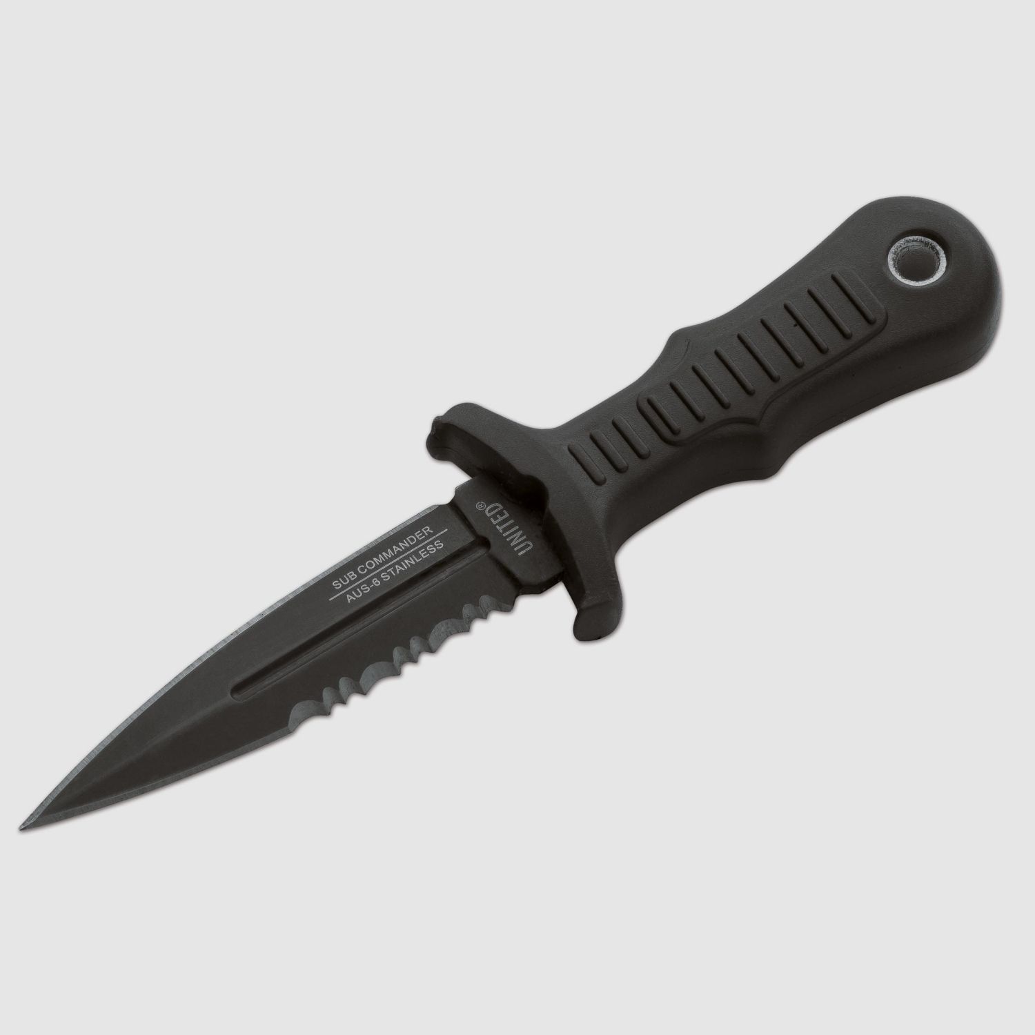 Neck-Knife UC SUB COMMANDER BLACK SERRATED Dolch