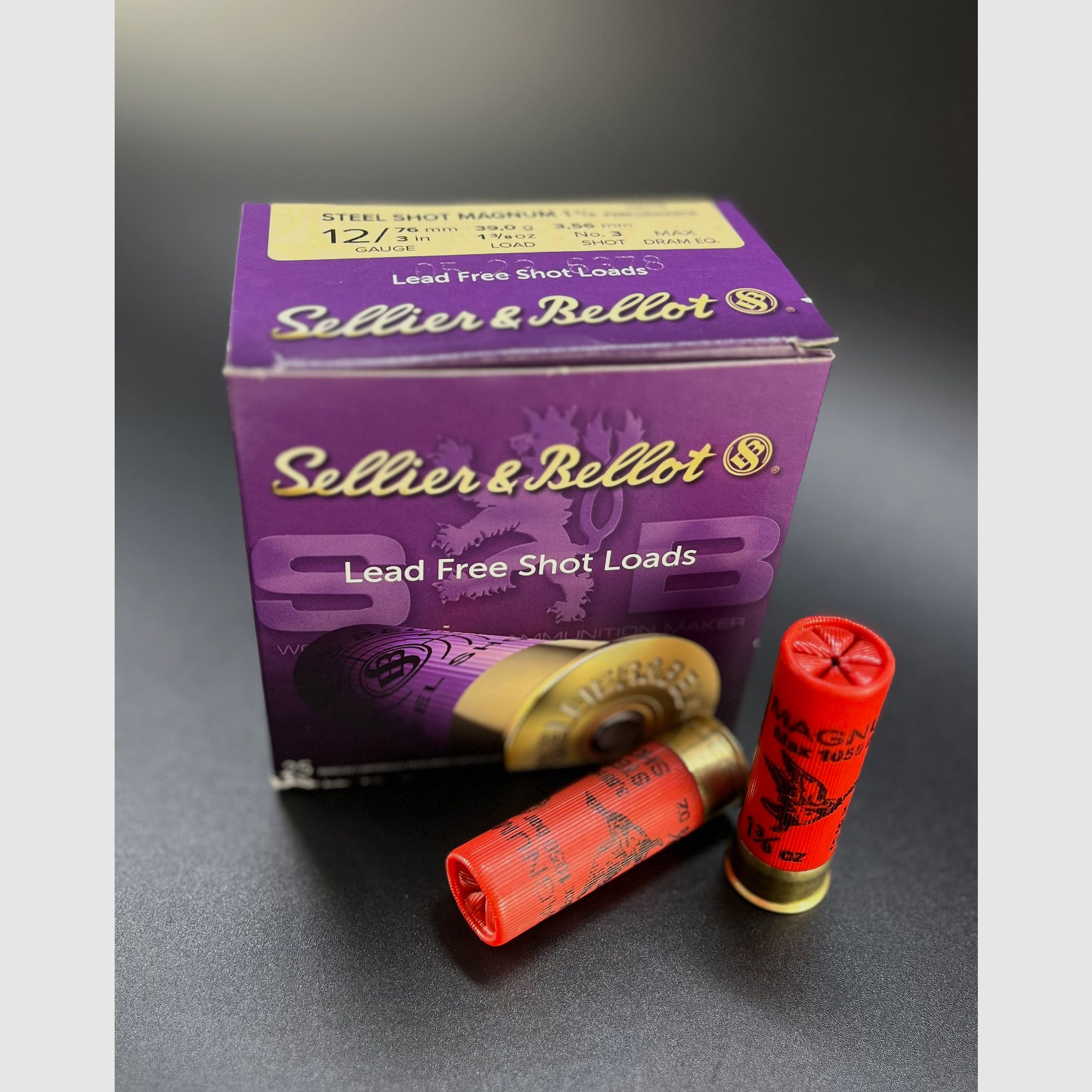 Sellier & Bellot 148307 12/76 Jagd Steel Shot Magnum 3,56 mm 39g Stahlschrot