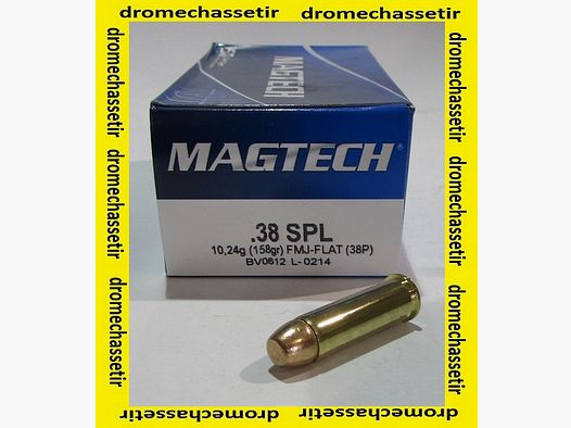 Pudełko 50 nabojów Magtech, .38 Special, FMJ płaskie 158 grains