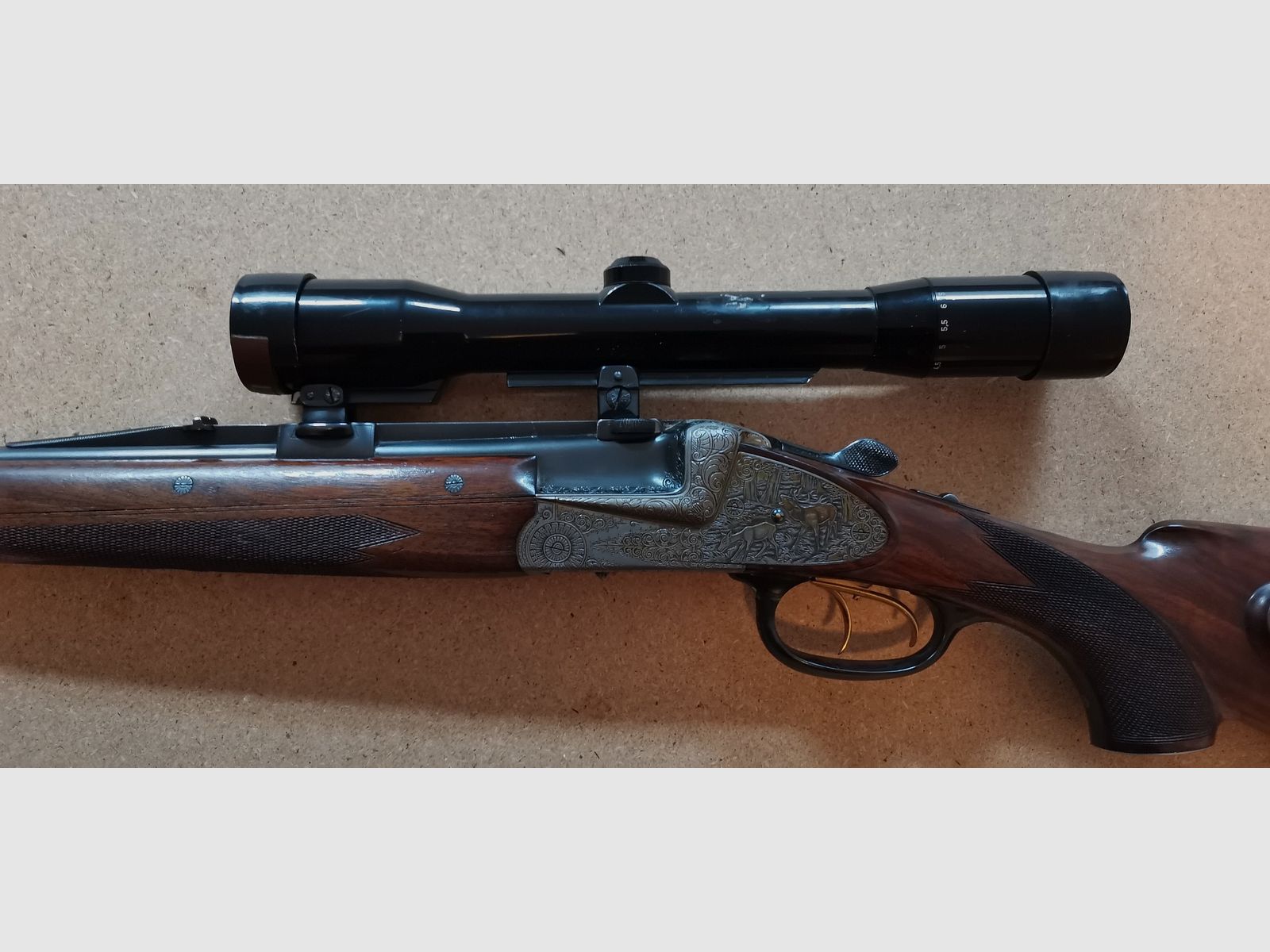 Bockdoppelbüchse Winkler Ferlach 9,3 x 74R