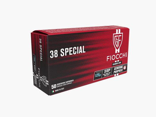 Fiocchi TM SJSP 8,10g - 125gr. .38Special