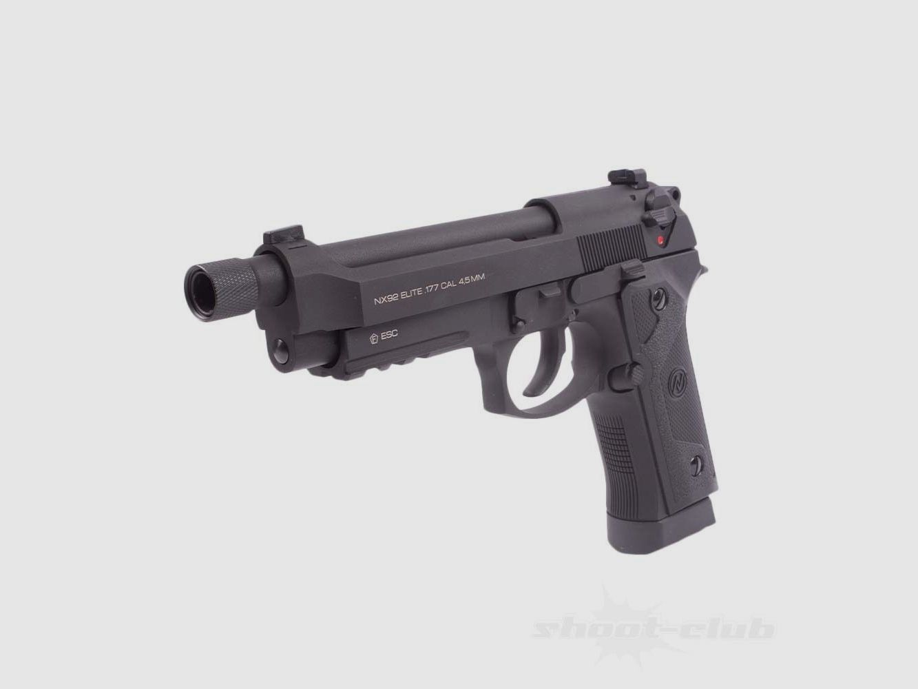NXG NX92 Elite Tactical Blow Back 4,5mm BB Schwarz M14x1 li