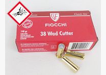 Cartouches de revolver Fiocchi .38 Special WC 148 grs