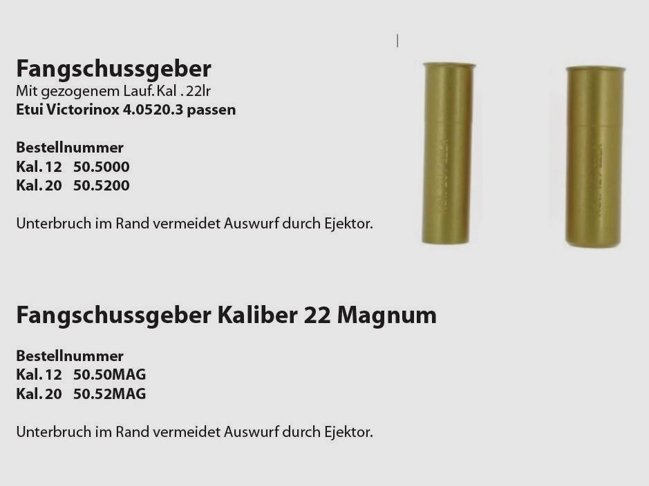Fangschussgever Wyss Waffen Wyss Fangschussgever 20/.22Mag 20/.22Mag