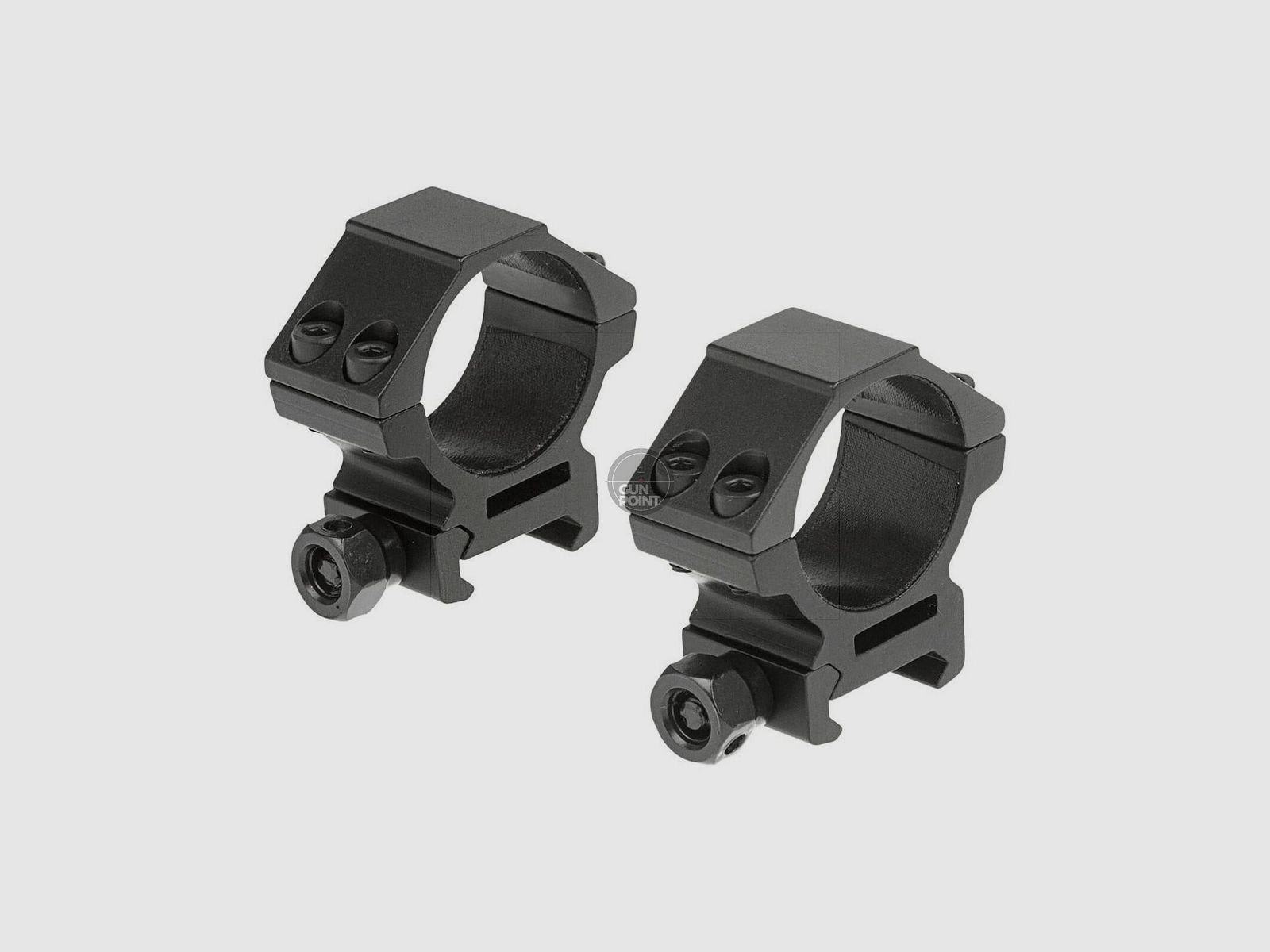Leapers 30mm Mount Rings Low-Schwarz