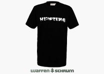 Hubertus T-Shirt Polowanie Czarny