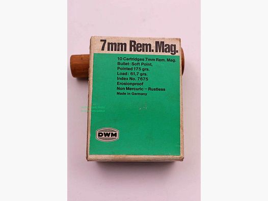 DWM, Berlín cartuchos de rifle 7mm Rem Mag