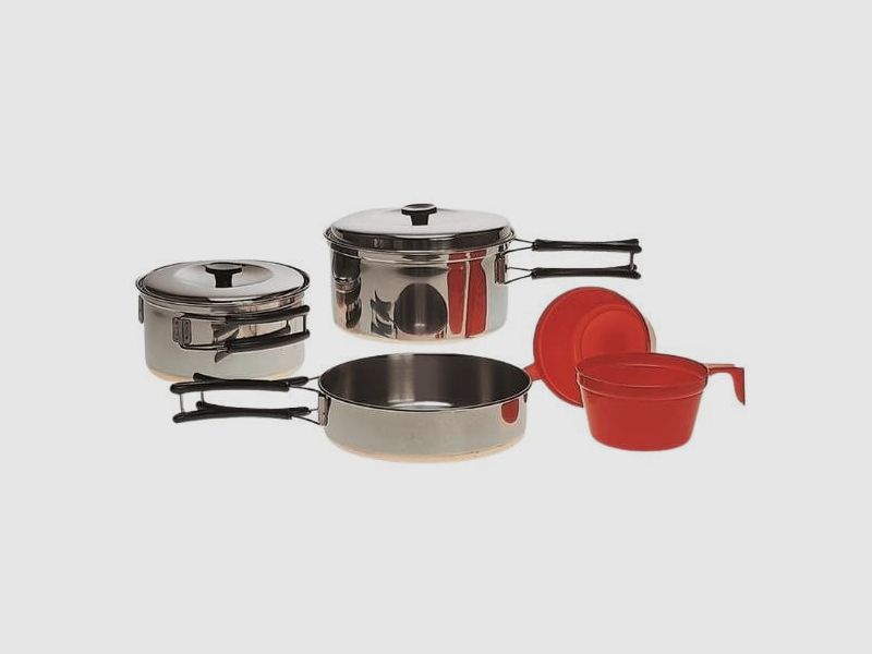 Set de cocina MIL-TEC de acero para 2 personas