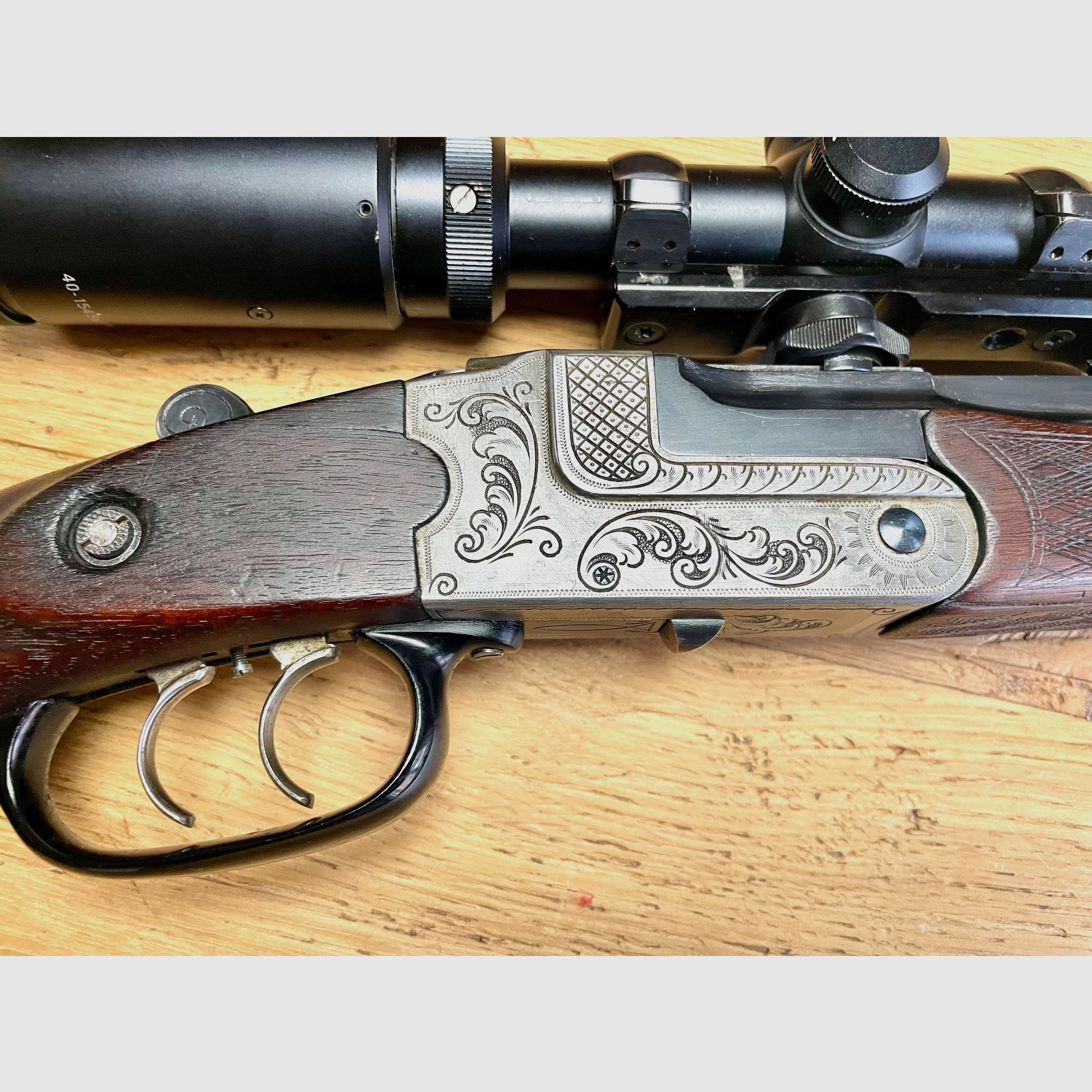 Rifle de cerrojo Zimmermann Z 66 cal. 10,3x60R con visor Luger 1,5-4,5x20