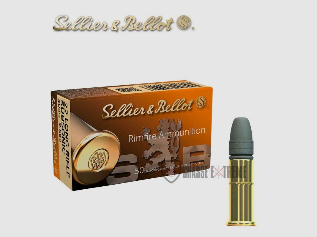 50 Patronen S&B Kal. 22 Lr Subsonic 40gr LRN HP