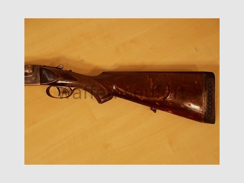 Forest double-barreled shotgun colored and engraved