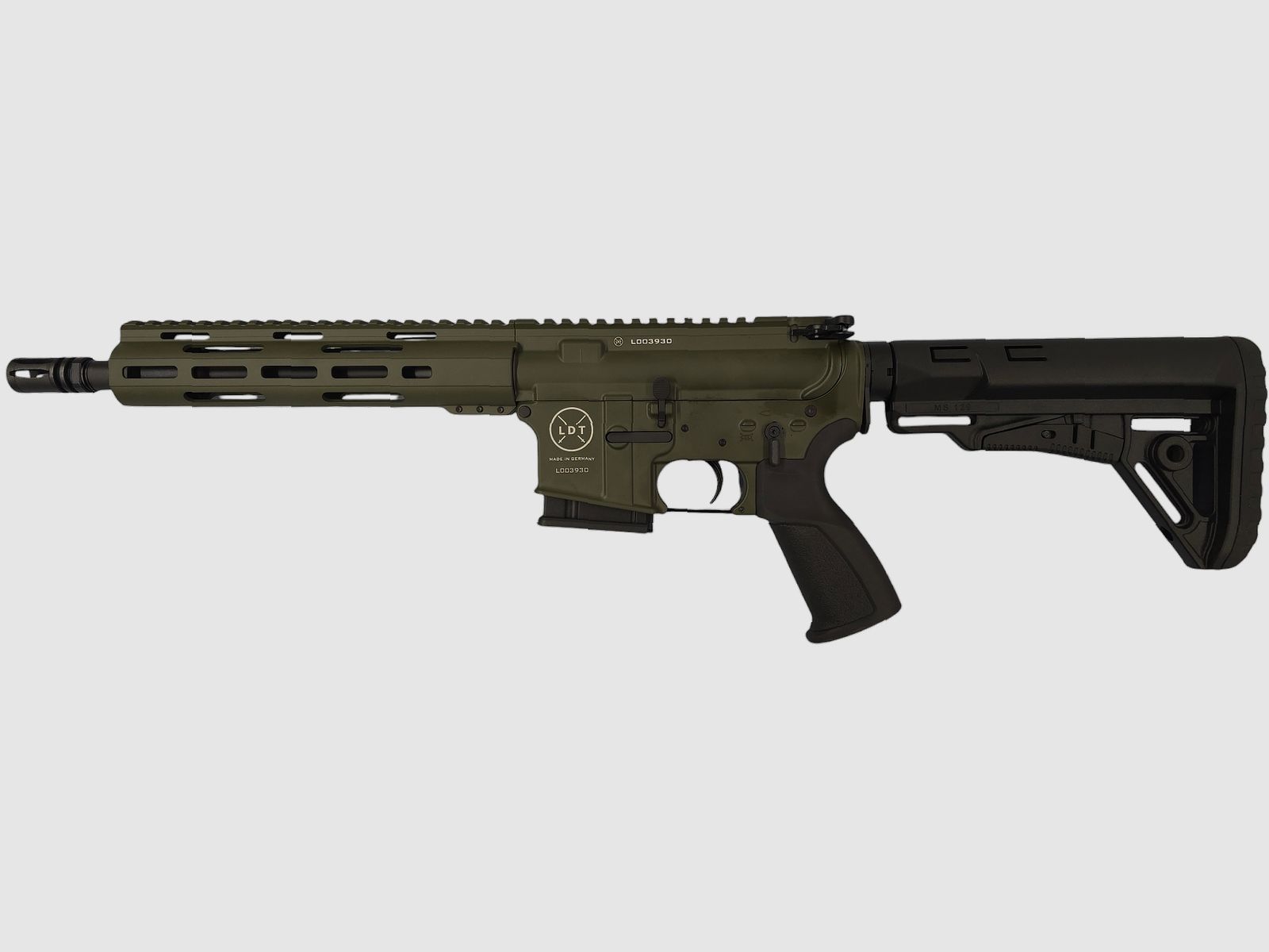 OD GREEN: Lux Def Tec LDT L4S AR15 10,5" halbautomatische Büchse Kaliber 223Rem *EWB Pflichtig
