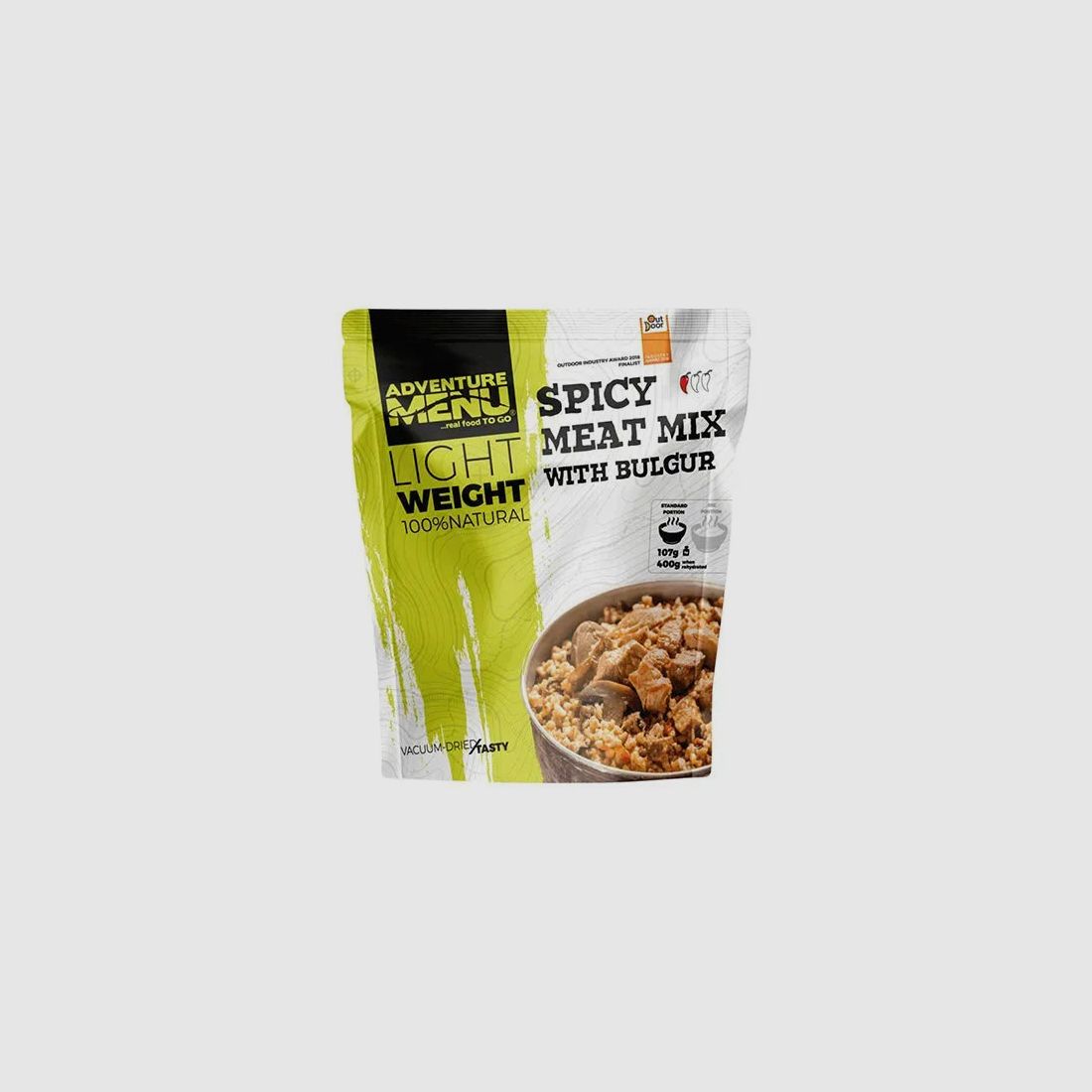 Adventure Menu Lightweight Pikanter Fleischmix mit Bulgur