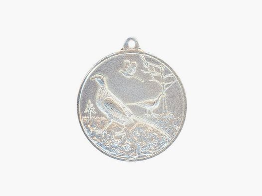 Steinhauer&Lück Jagdmedaille Fasan 40mm versilbert