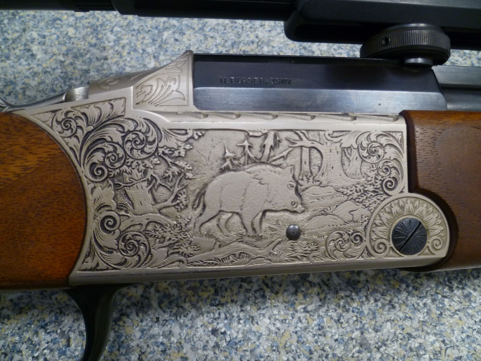 Bockdoppelbüchse Blaser 9,3x74R mit Zeiss Varipoint