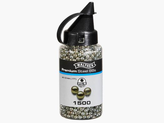 Umarex 4.1668-1 Premium BBs de acero Diabolo 4,5 mm .177 botella de 1500 disparos