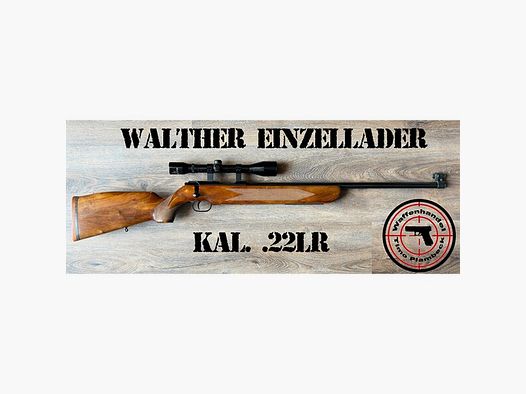 Sammlerwaffe   KK-Einzellader-Büchse   Walther   im Kaliber .22lr