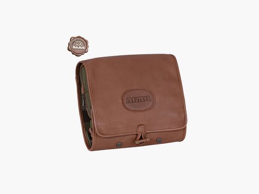 Estuche de lavado AKAH de cuero de alce