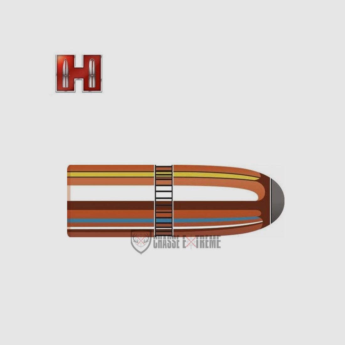 100 Geschosse HORNADY 30 Kal. 308-150Gr InterLock Rn