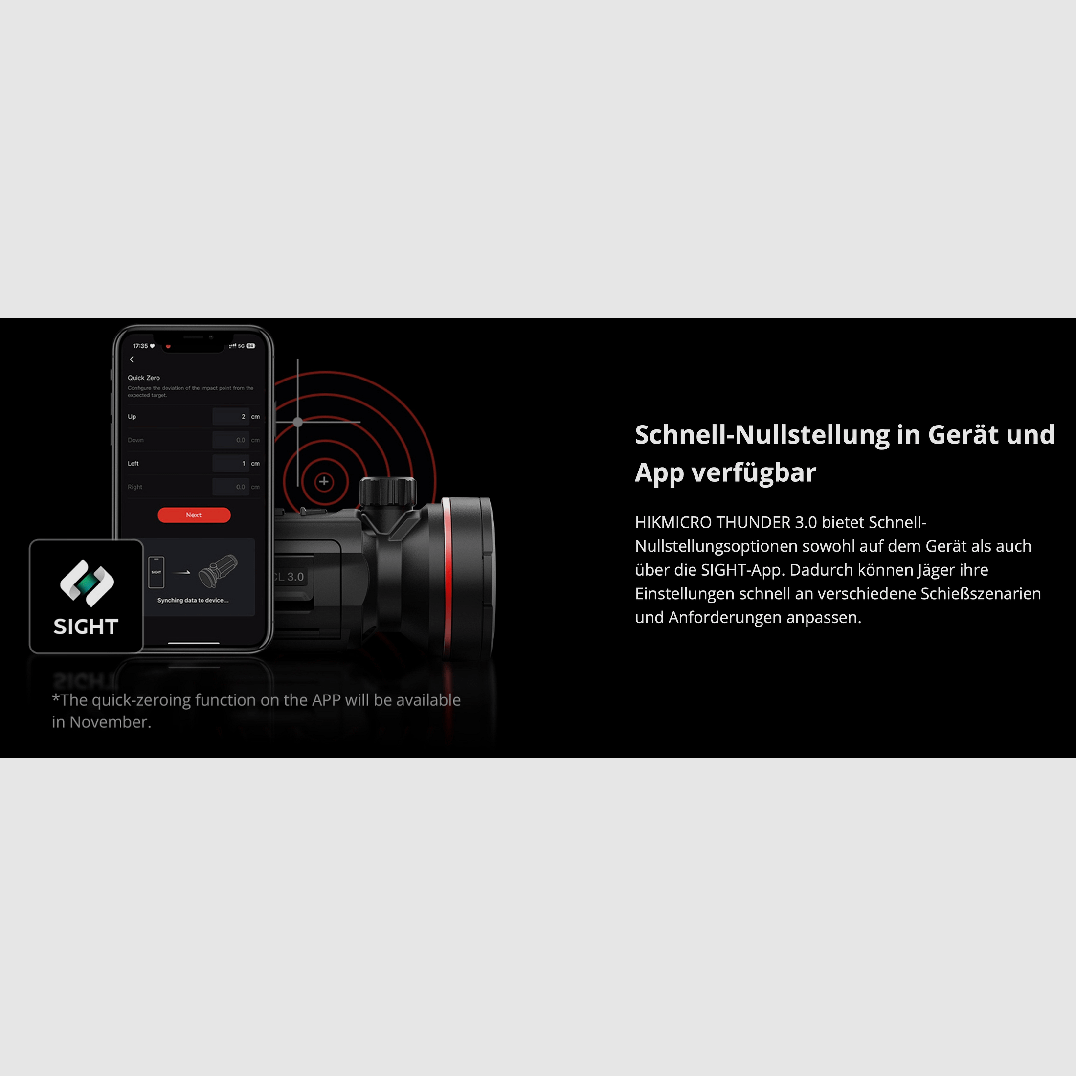 Hikmicro 50-2-128 Clip-On Thunder TQ35C 3.0 dispositivo de visión térmica 640 x 512 12µm < 15 mK