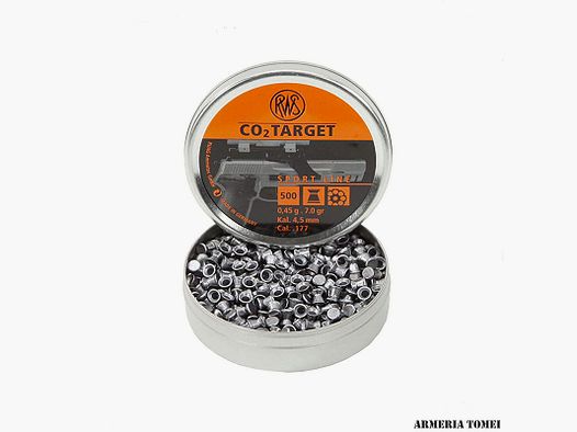 RWS – CO2 TARGET SPORT LINE 4.5MM 0,45G/7.0GR CONF. 500 PZ.