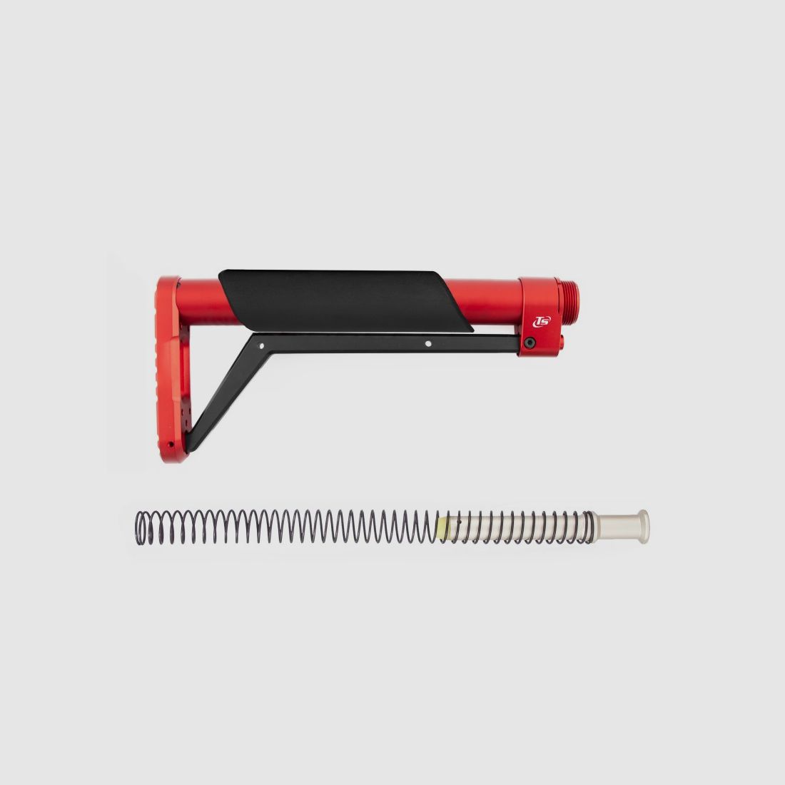 Fixed stock 9″ – buffer spring included — Grey, imagen 5 de 8
