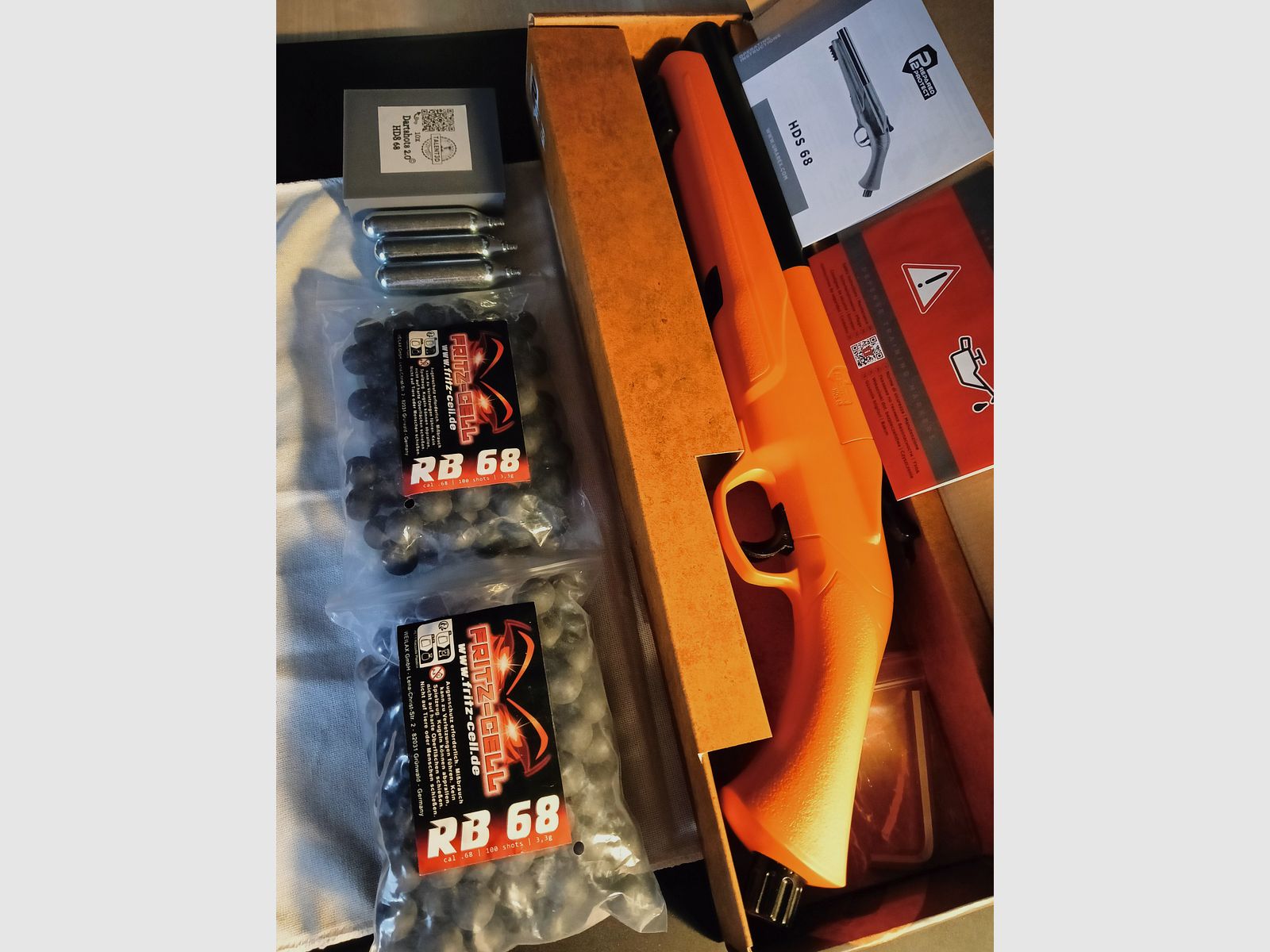 Umarex HDS68 Co2 Schrotflinte .68 Orange-Black P2P T4E neu im MEGASET, Bild 2 von 17