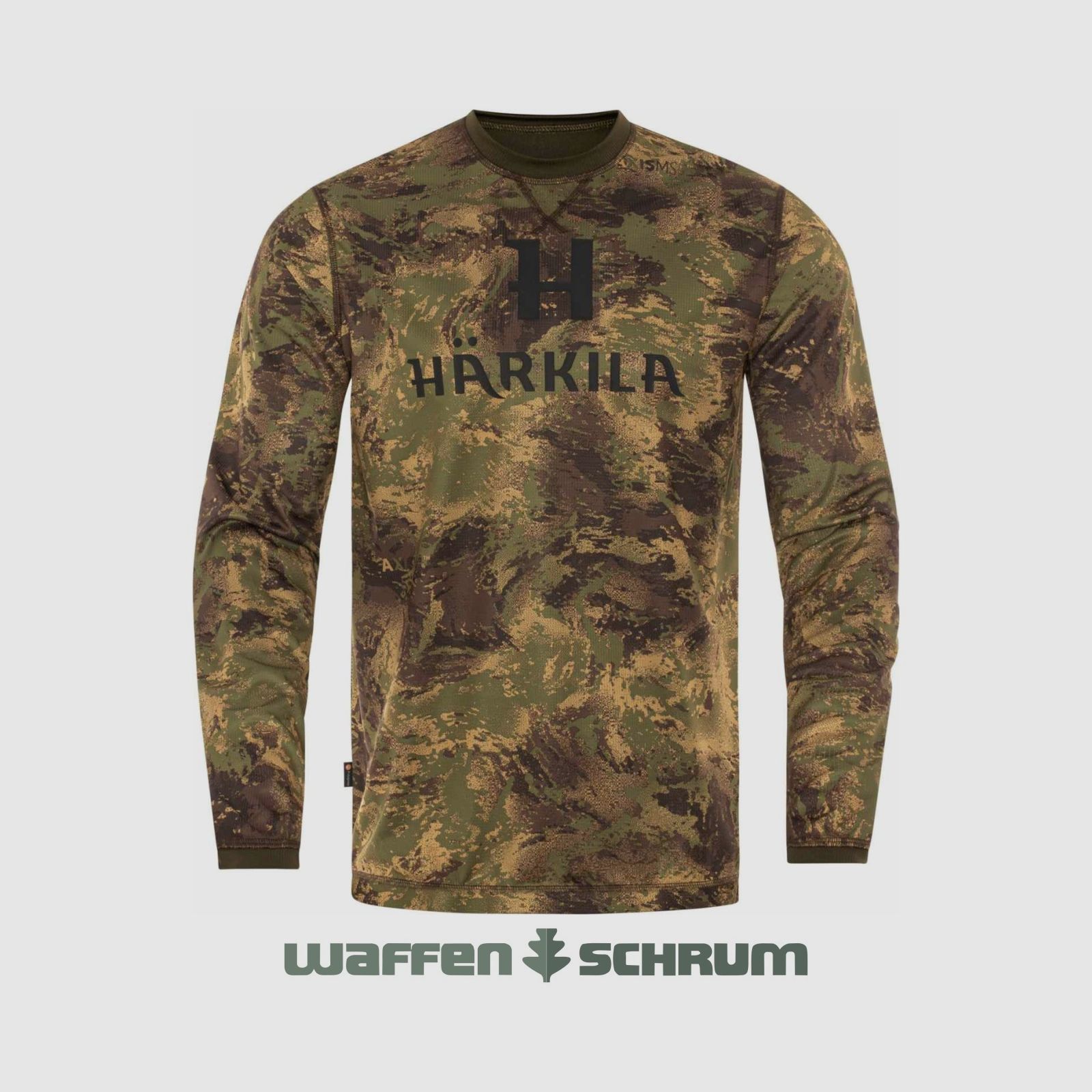 Camisa de manga larga Härkila Deer Stalker Camo Axis MSP Verde Bosque