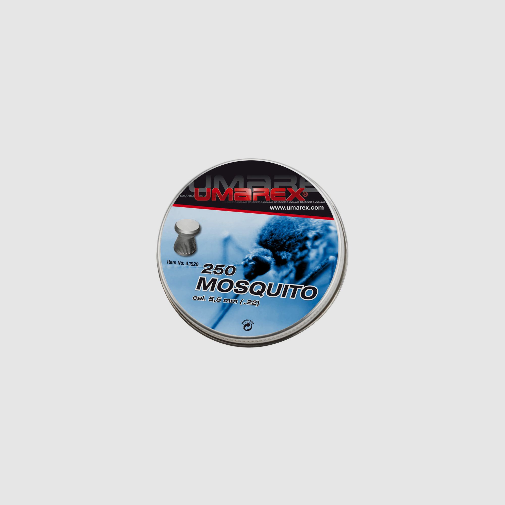 Diabolo 250 Stk. Mosquito 5,5mm (.22) Flachkopf