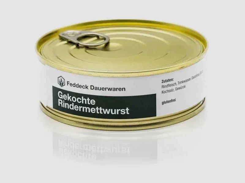 Feddeck biens durables Feddeck biens durables saucisse en conserve viande de boeuf mettwurst 200 g