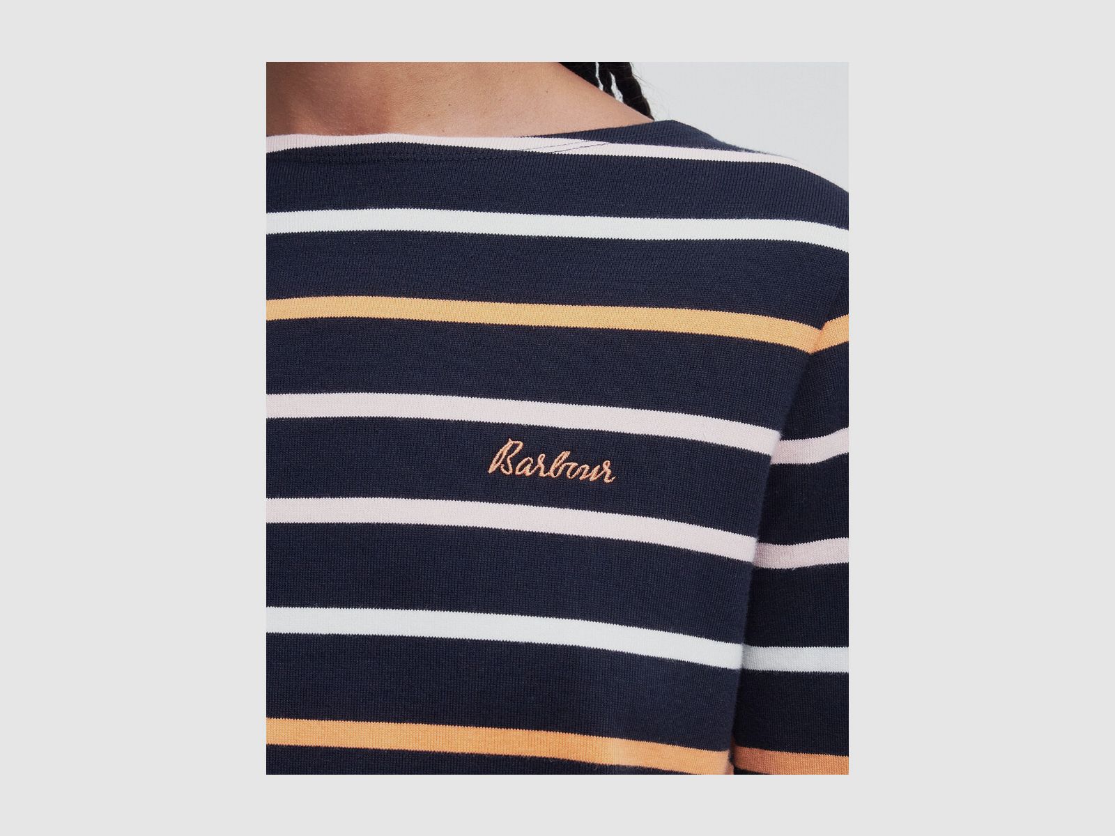 BARBOUR Streifenshirt Hawkins Navy Stripe