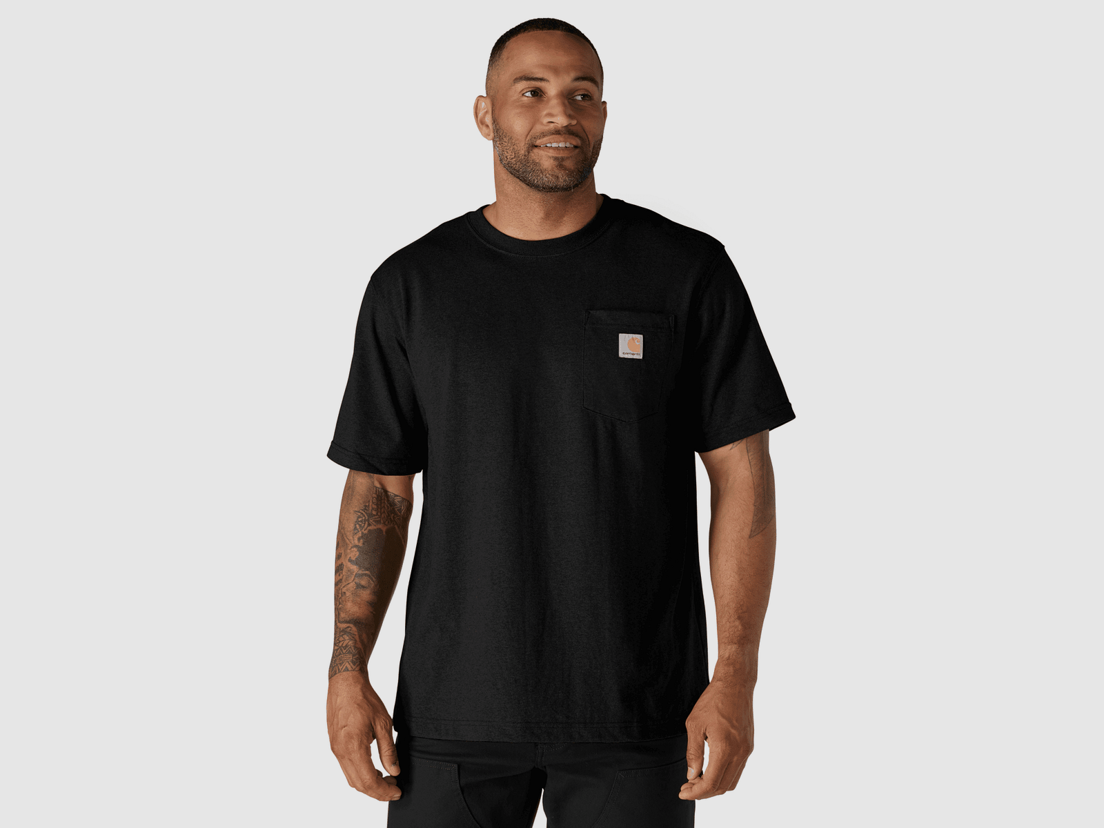 Carhartt Dearborn Relaxed Pocket T-Shirt Heren Zwart XL