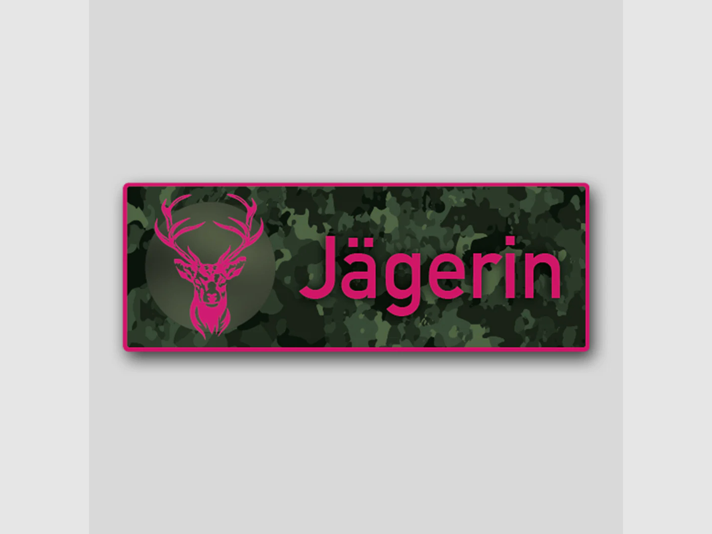 Premium Jagdaufkleber "Jägerin"