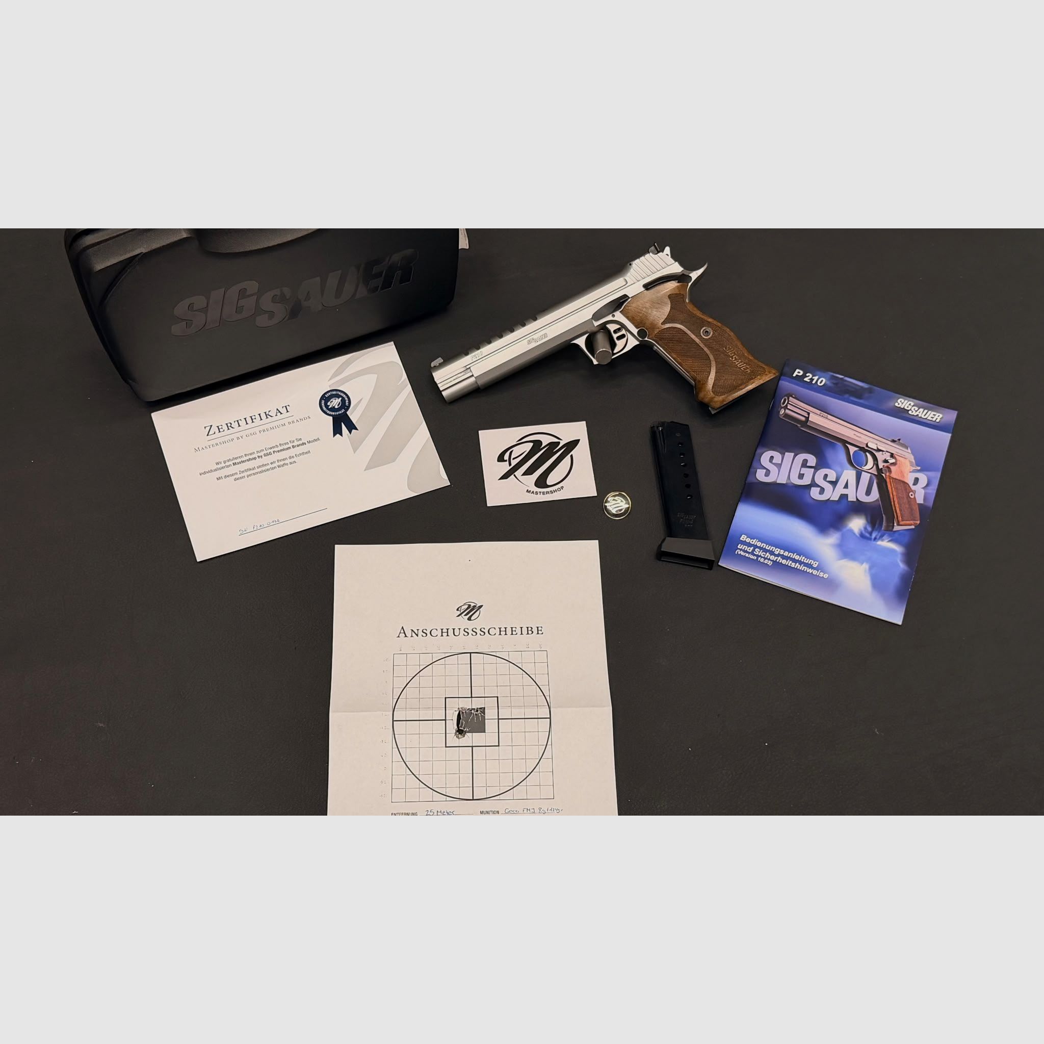 SIG SAUER P210 Skeleton Silver 6" | GSG Mastershop | 9mm Luger | Limitato | pistola semiautomatica, immagine 11 di 11