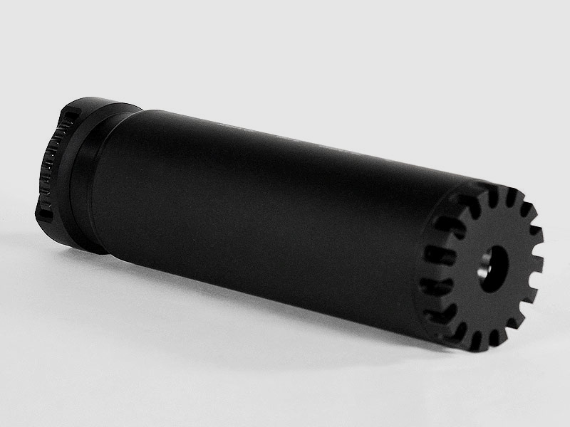 B&T SQD Compact, RBS Schalldämpfer Schwarz, Eloxiert