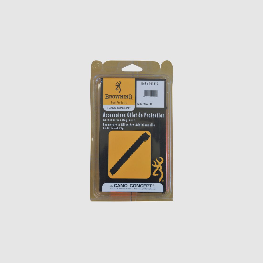 Browning Zip Dog Vest - zusätzlicher Reißverschluss