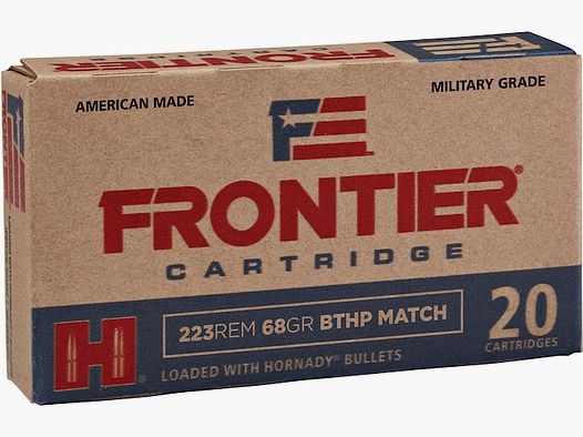 Hornady Frontier .223 Rem. 68GR BTHP Match 20 patronen