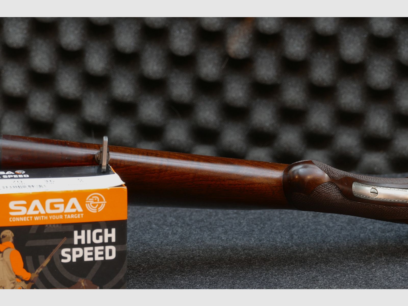 Winchester Super Grade – 12/70, Bockdoppelflinte, Schrankwaffe, Top Zustand