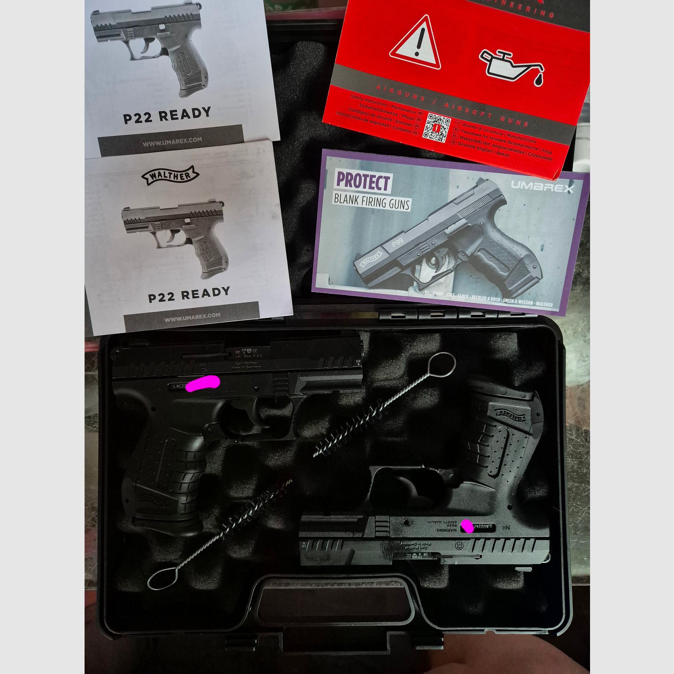 2 SZTUKI - WALTHER P 22 GOTOWY - OKAZJA - z spadku