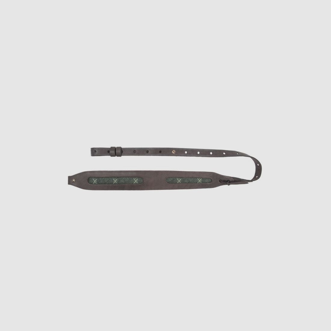 HUETTER Bretelle de fusil en cuir avec tissu à étoiles n° 084, image 1 sur 2