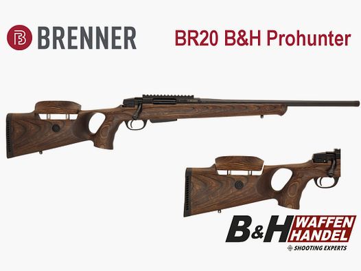 Brenner BR20 B&H Prohunter carabina a ripetizione con calciatura regolabile