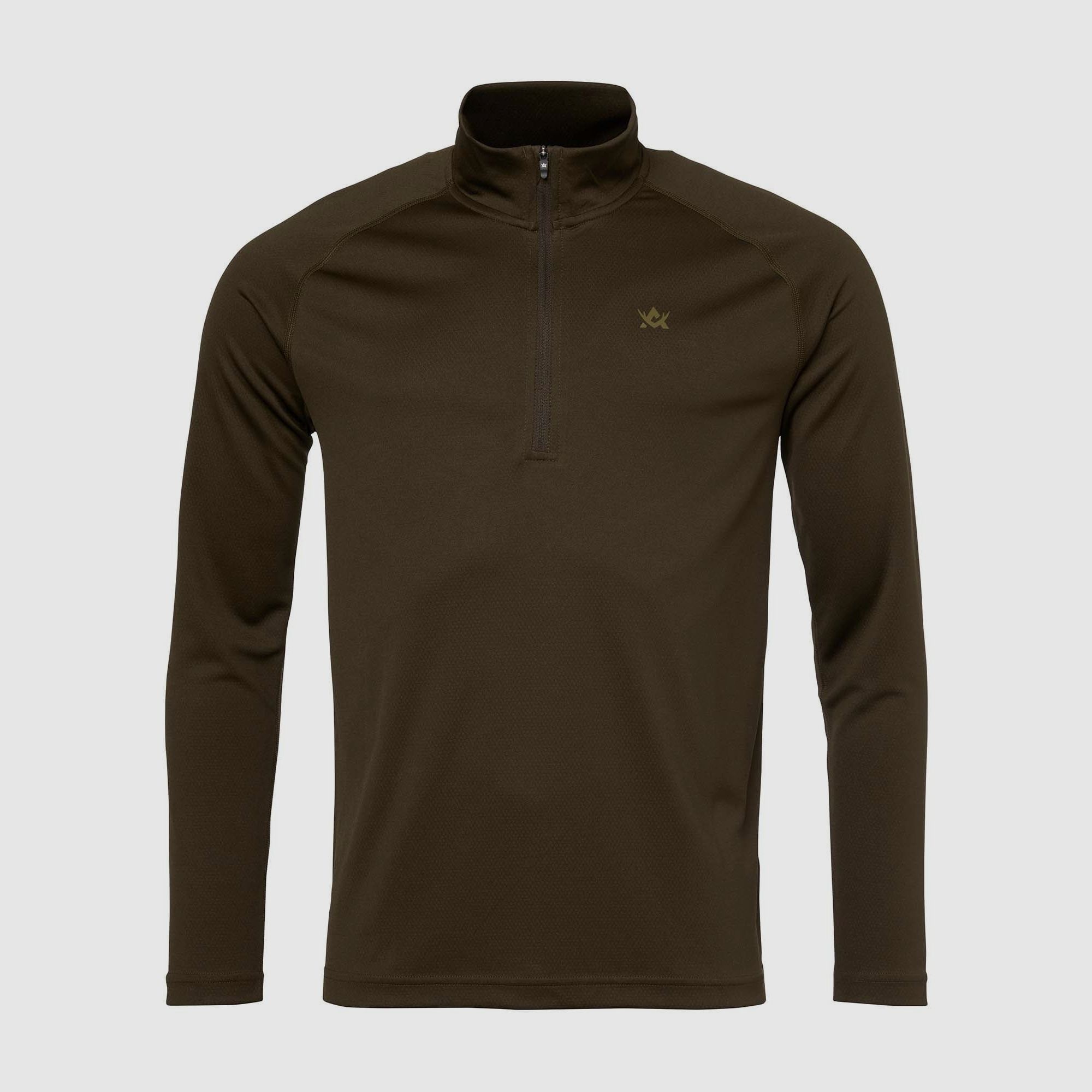 Alaska 1795 CoolDry Half-Zip Shirt Herren Solid Brown M
