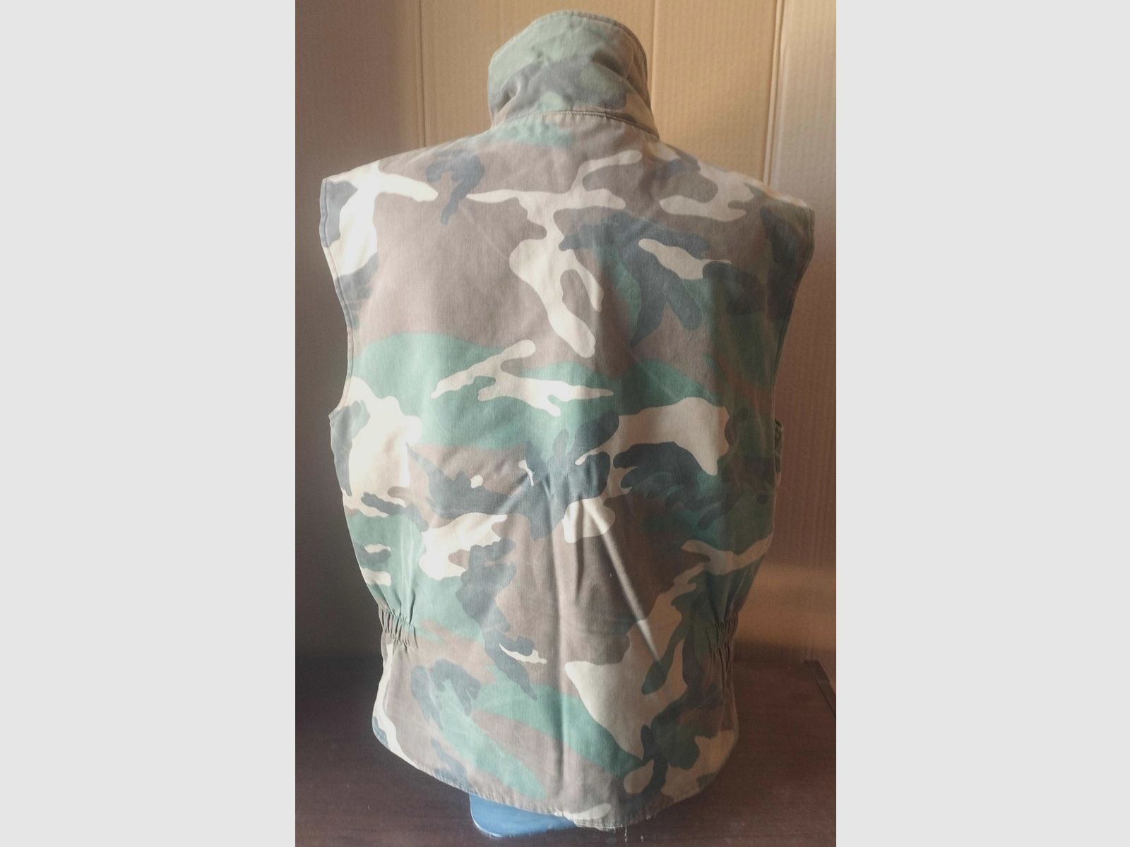 MILITAIRE CAMOUFLAGE JAS Gevoerd 4 Zakken Gebruikt Maat 54, afbeelding 7 van 7