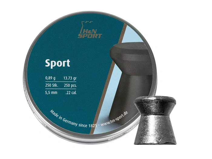 Śrut 5,5 mm Diabolo H&N Sport Glatt 250 szt. szpiczasty (92315500002)
