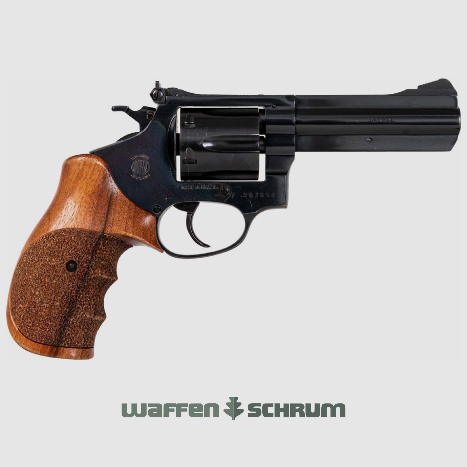 Rossi Rossi .357Mag , mit Lederholster , LL: 4 Zoll, Holzgriffschalen