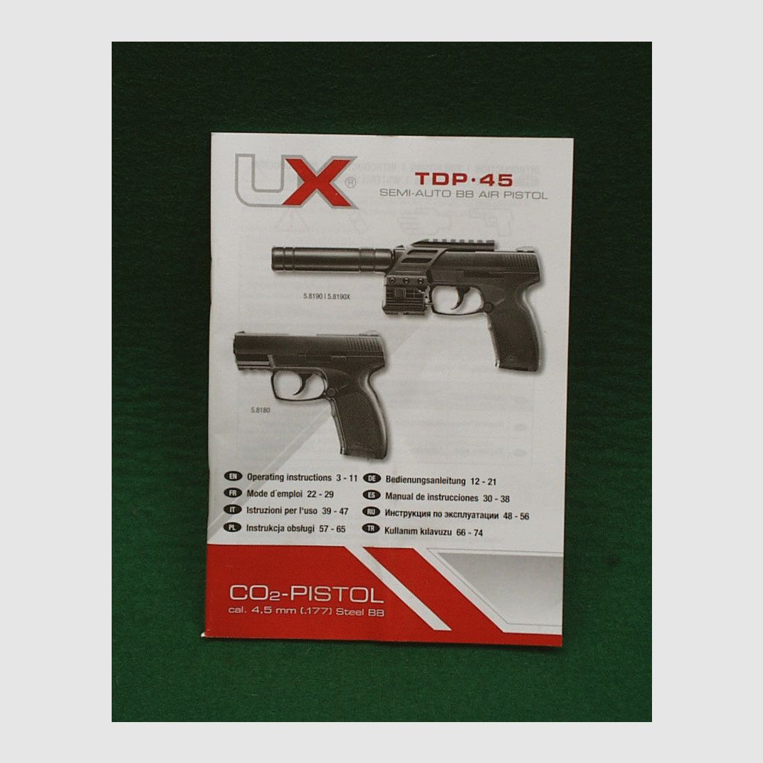 Umarex	 TDP 45 CO2 Pistole