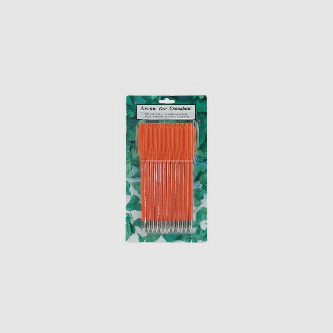 FRECCE IN PLASTICA PER BALLESTRO A PISTOLA - 6,5" - ARANCIONE