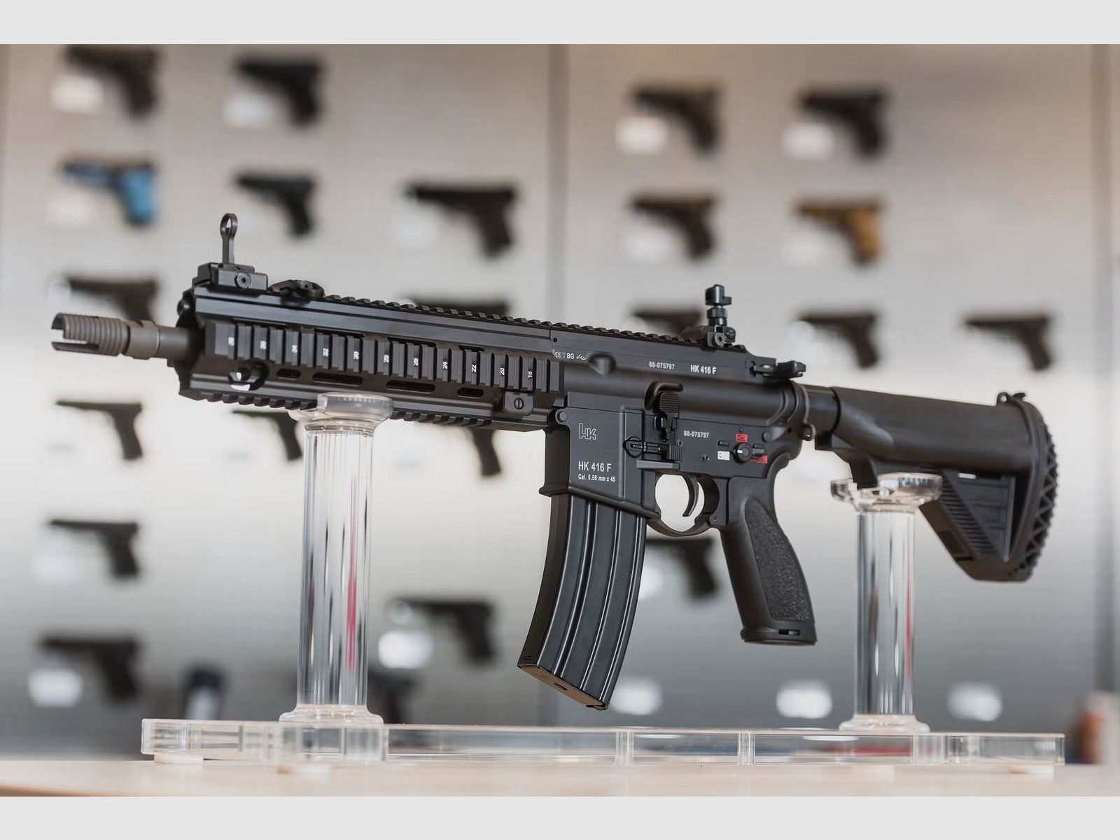 HK416F G95k tłumik dźwięku z interfejsem SD M15x1 i nakrętką wylotową - Heckler & Koch B&T Rotex-V Mr223 Mr308 HK243