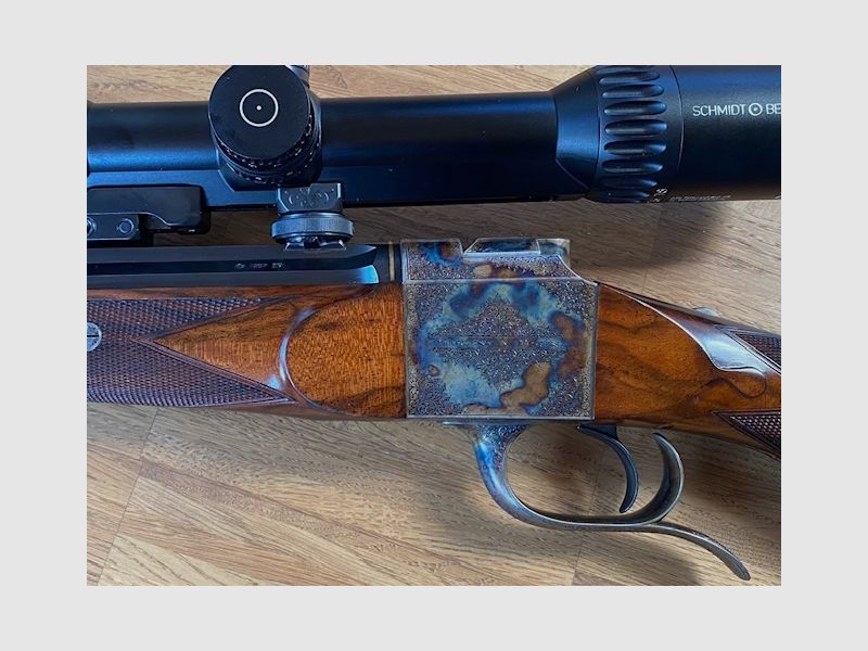 Blockbüchse Hagn von Ralf Martini Canada Gravur Florian Güllert, Bunthärung Herr Martini arbeitet nun bei Hartmann und Weiss 8x57IS 